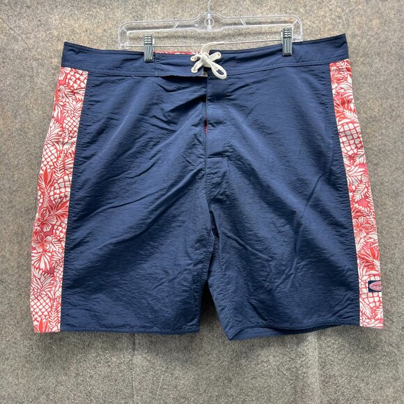 Vineyard Vines Shorts Men 40 Blue Navy Swimwear Trunks Whale Board Performance